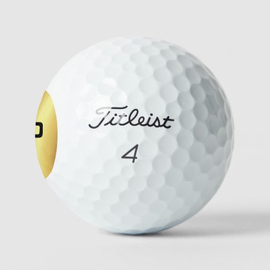 Titleist PRO V1 Elegant zwart en goud monogram Golfballen (Logo)
