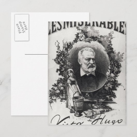 Titlepage first edition "Les Miserables" Briefkaart (Voorkant / Achterkant)