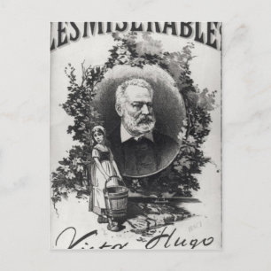 Titlepage first edition "Les Miserables" Briefkaart