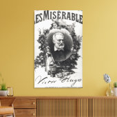 Titlepage first edition "Les Miserables" Canvas Afdruk (Insitu (Woonkamer))
