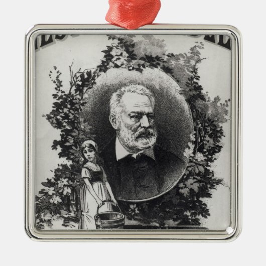 Titlepage first edition "Les Miserables" Metalen Ornament (Voorkant)