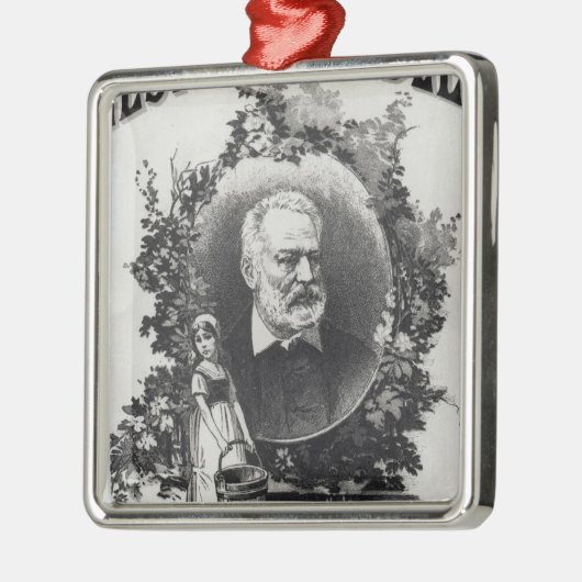 Titlepage first edition "Les Miserables" Metalen Ornament (Links)