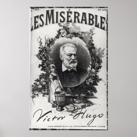 Titlepage first edition "Les Miserables" Poster (Voorkant)