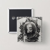 Titlepage first edition "Les Miserables" Vierkante Button 5,1 Cm (Voorkant /achterkant)