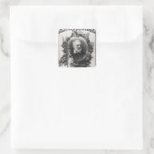 Titlepage first edition "Les Miserables" Vierkante Sticker (Tas)