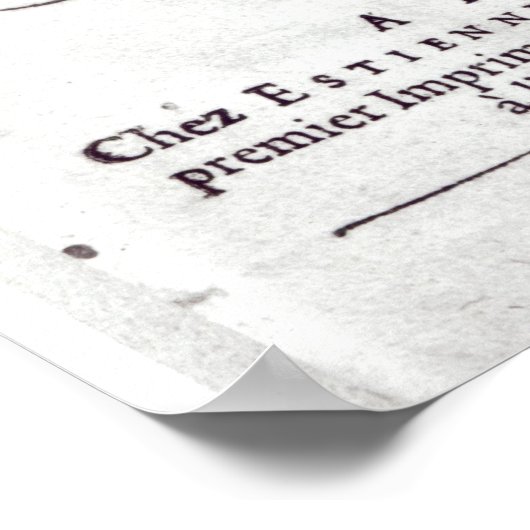 Titlepage "Les Caracteres de Theophraste Poster (Hoek)