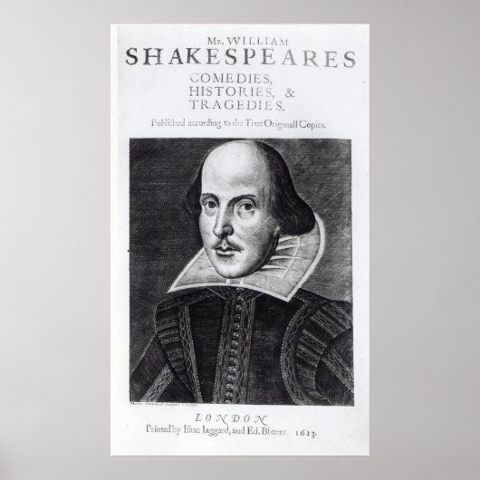 Titlepage, "Mr. William Shakespeares Poster (Voorkant)