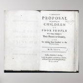 Titlepage naar "A Modest proposal" Poster (Voorkant)