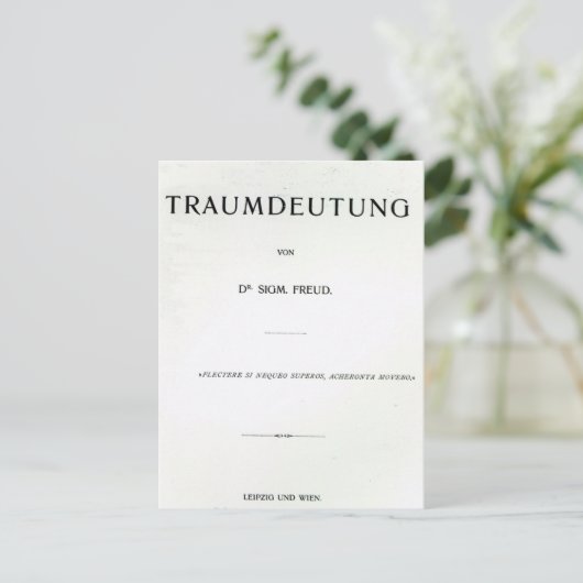 Titlepage naar Die Traumdeutung door Sigmund Freud Briefkaart (Staand voorkant)