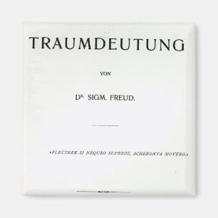 Titlepage naar Die Traumdeutung door Sigmund Freud Magneet