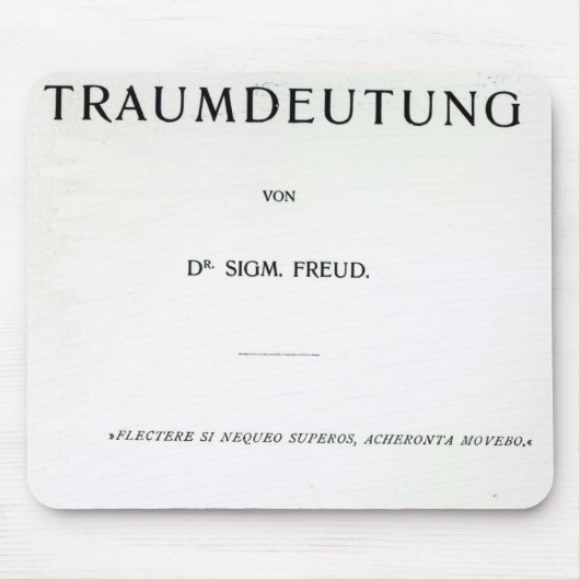 Titlepage naar Die Traumdeutung door Sigmund Freud Muismat (Voorkant)