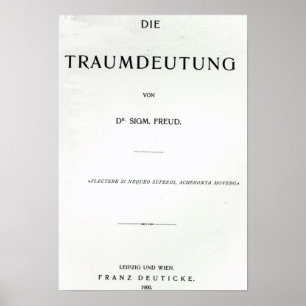 Titlepage naar Die Traumdeutung door Sigmund Freud Poster