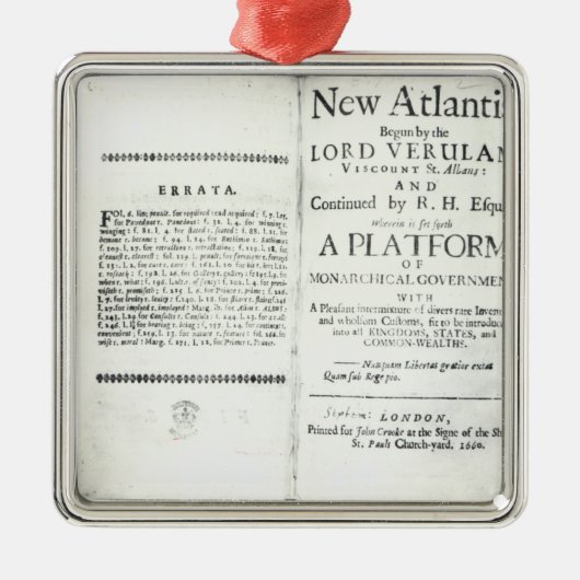 Titlepage naar Francis Bacon's Metalen Ornament (Voorkant)