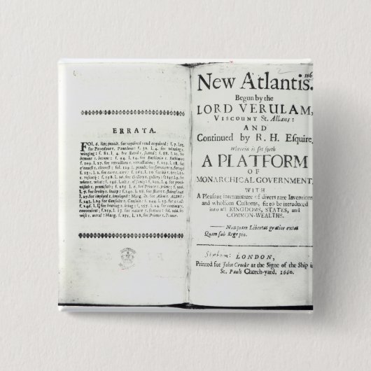 Titlepage naar Francis Bacon's Vierkante Button 5,1 Cm (Voorkant)