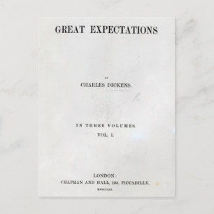 Titlepage naar grote verwachtingen van Charles Briefkaart