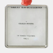 Titlepage naar grote verwachtingen van Charles Metalen Ornament (Voorkant)