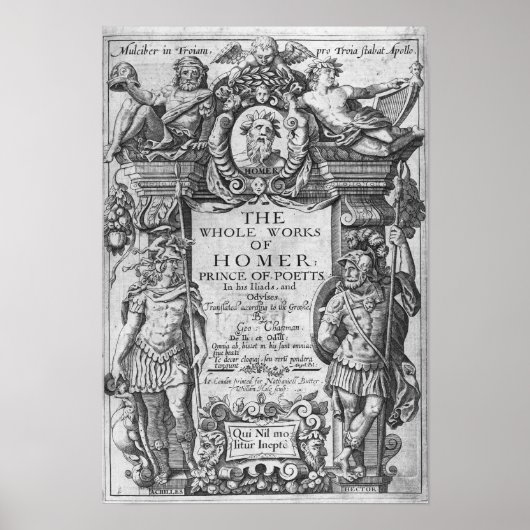 Titlepage naar 'The Whole Works of Homer' Poster (Voorkant)