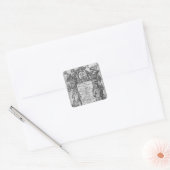 Titlepage naar 'The Whole Works of Homer' Vierkante Sticker (Envelop)