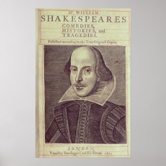 Titlepage of "Mr. William Shakespeares Poster (Voorkant)