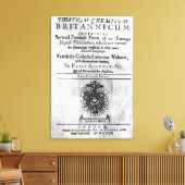 Titlepage "Theatrum Chemicum Britannicum" Canvas Afdruk (Insitu (Woonkamer))