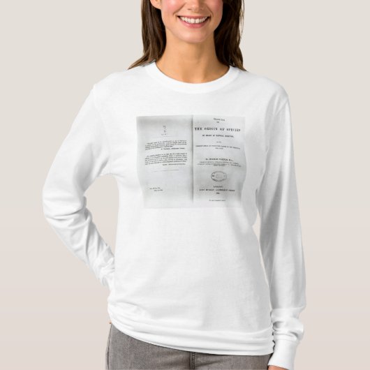 Titlepage to "On the Origin of Specin" T-shirt (Voorkant)
