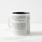 Titlepage to "On the Origin of Specin" Tweekleurige Koffiemok (Voorkant links)