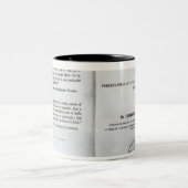 Titlepage to "On the Origin of Specin" Tweekleurige Koffiemok (Center)