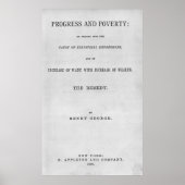 Titlepage to "Progress and Poverty" Poster (Voorkant)