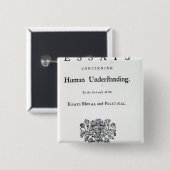 Titlepage van 'Filosofische Essays' Vierkante Button 5,1 Cm (Voorkant /achterkant)