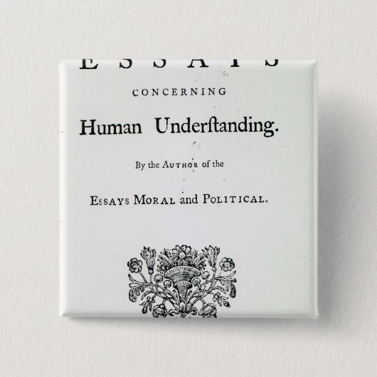 Titlepage van 'Filosofische Essays' Vierkante Button 5,1 Cm (Voorkant)