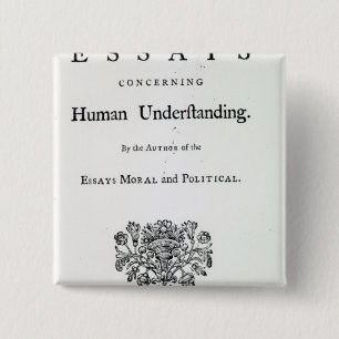 Titlepage van 'Filosofische Essays' Vierkante Button 5,1 Cm