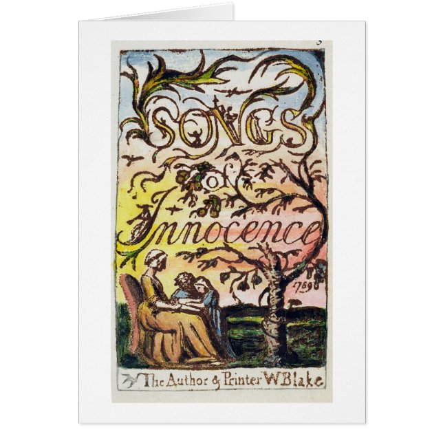 Titlepage van 'Slied of Innocence and of Experien' (Voorkant)
