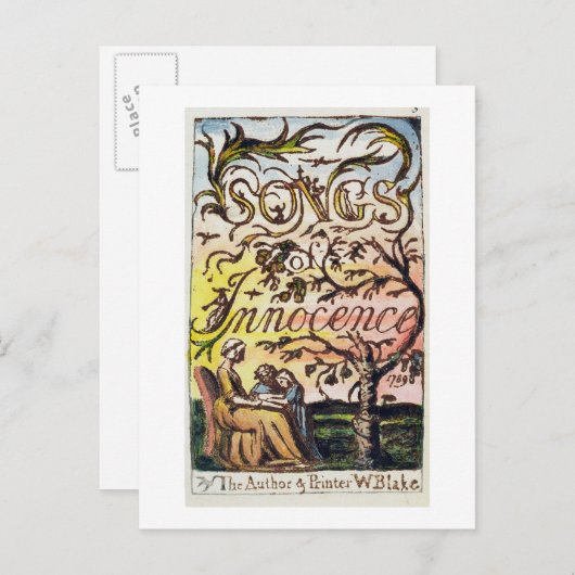Titlepage van 'Slied of Innocence and of Experien' Briefkaart (Voorkant / Achterkant)
