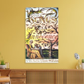 Titlepage van 'Slied of Innocence and of Experien' Canvas Afdruk (Insitu (Woonkamer))