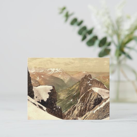 Titlis, uitzicht van de Alpen, Bernese Oberland, Z Briefkaart (Staand voorkant)