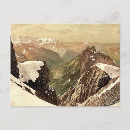 Titlis, uitzicht van de Alpen, Bernese Oberland, Z Briefkaart (Voorkant)