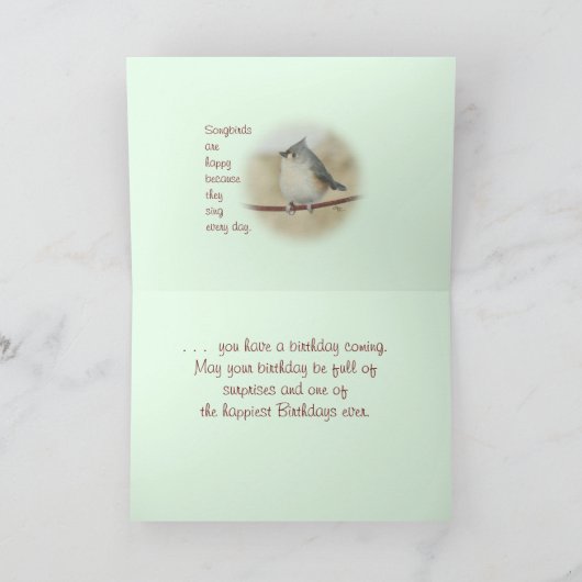 Titmouse kaart voor elke gelegenheid (Binnen)