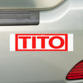 Tito Stamp Bumpersticker (Op auto)