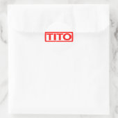 Tito Stamp Ronde Sticker (Tas)
