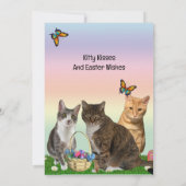 Tito, Taz, Annie Cat Pasen Groeten Platte Kaart (Achterkant)