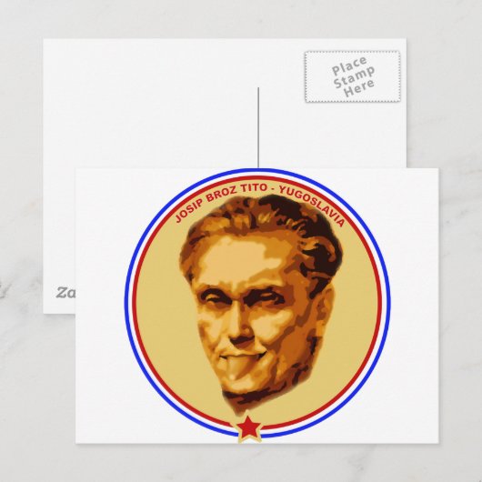 TITO TONG BRIEFKAART (Voorkant / Achterkant)