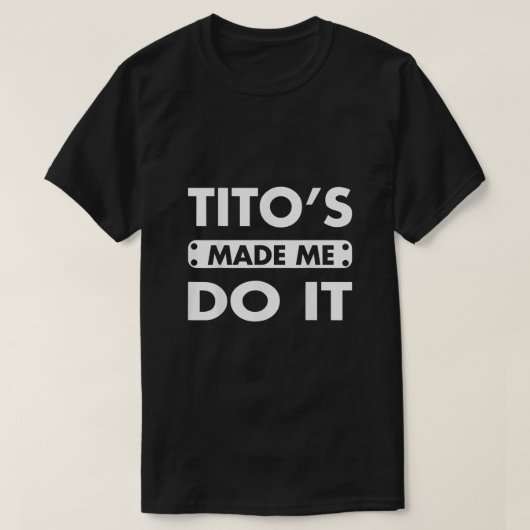 Titos liet me het grappig Drink wodka Alcohol L T-shirt (Design voorkant)