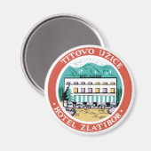 Titovo Uzice Hotel Zlatibor  Label Art Magneet (Voorkant / Achterkant)