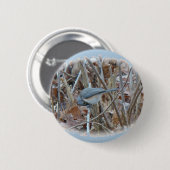 Titted Titmouse Songbird Coordinating Items Ronde Button 5,7 Cm (Voorkant /achterkant)