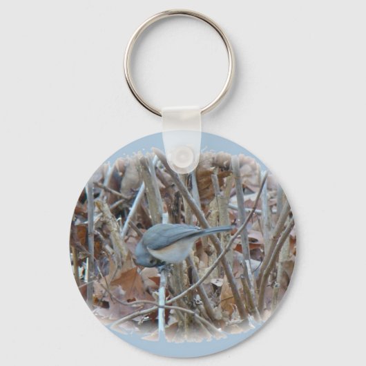 Titted Titmouse Songbird Coordinating Items Sleutelhanger (Voorkant)