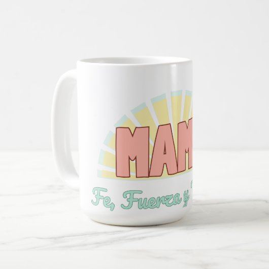 Título: Faith, Strength & Tenderness Koffiemok (Voorkant links)