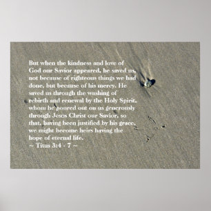 Titus 3:4 - 7 Poster