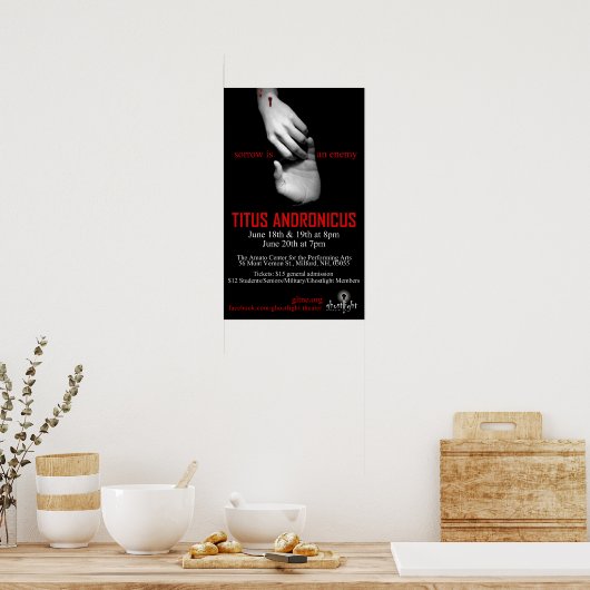 Titus Andronicus Poster (Keuken)