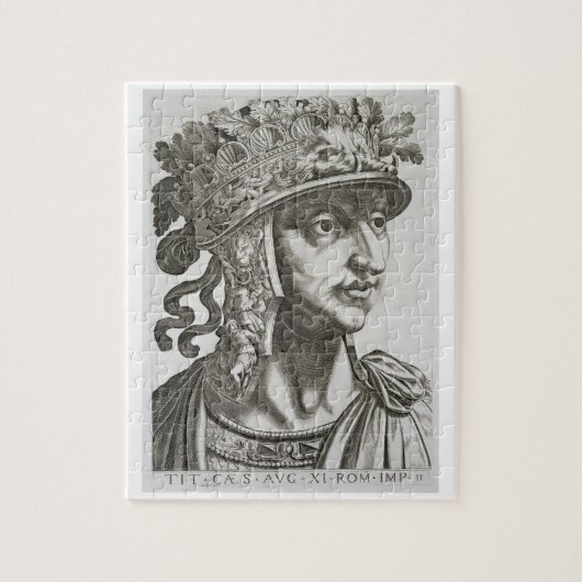 Titus Caesar (39-81 AD), 1596 (graving) Legpuzzel (Verticaal)
