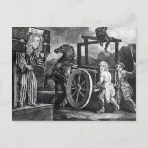 Titus Oates op de derde dag van zijn straf Briefkaart